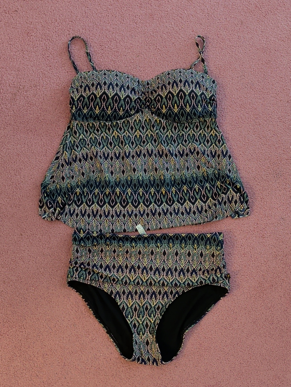 La Vie En Rose Aqua Tankini Top